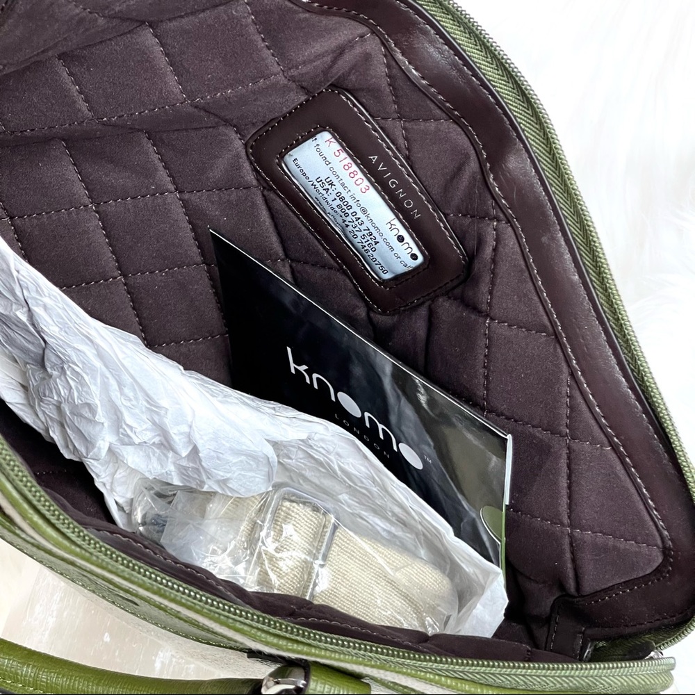 🌟SOLD KNOMO Tote SLEEK Crossbody Handbag Professional looking READY FOR BUSneat - Picture 2 of 16
